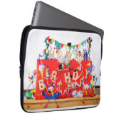 Fubby's die feest vieren voor verjaardag. laptop sleeve (Voorkant Rechts)