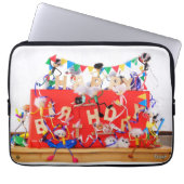 Fubby's die feest vieren voor verjaardag. laptop sleeve (Voorkant)