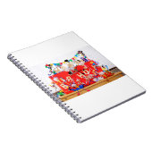 Fubby's die feest vieren voor verjaardag. notitieboek (Rechterzijde)