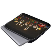 Fubby's die feestelijk met kaarsjes lopen, grappig laptop sleeve (Voorkant onderkant)