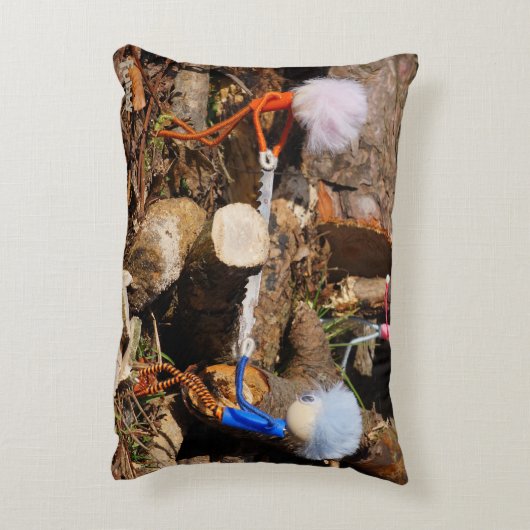 Fubby's die hout zagen. accent kussen (Achterkant (Verticaal))