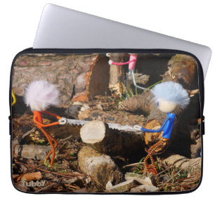 Fubby's die hout zagen. laptop sleeve