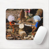 Fubby's die hout zagen. muismat (Met muis)