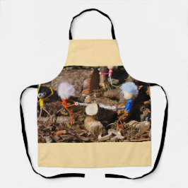 Fubby's die hout zagen. schort