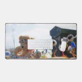 Fubby's die madeliefjes naar een Beer brengen. Bureaumat (Keyboard & Muis)