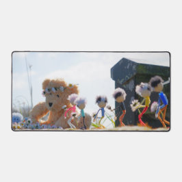 Fubby's die madeliefjes naar een Beer brengen. Bureaumat