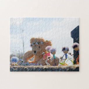 Fubby's die madeliefjes naar een Beer brengen. Legpuzzel