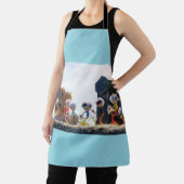 Fubby's die madeliefjes naar een Beer brengen. Schort (Insitu)