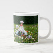 Fubby's die met vakantie kamperen. grote koffiekop (Rechts)