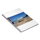 Fubby's die op het strand een pizza stelen. notitieboek (Rechterzijde)