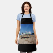 Fubby's die op het strand een pizza stelen. schort (Gedragen)