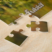 Fubby's die samen spelen met een vlieger. legpuzzel (Zijkant)