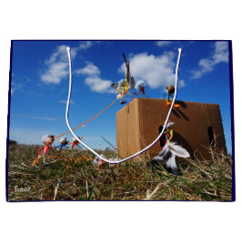 Fubby's die spelen met veren en vliegen. groot cadeauzakje