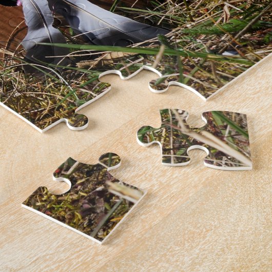 Fubby's die spelen met veren en vliegen. legpuzzel (Zijkant)