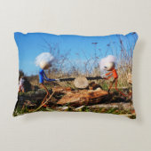 Fubby's die stam van boom doorzagen. accent kussen (Achterkant)