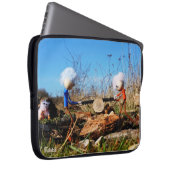 Fubby's die stam van boom doorzagen. laptop sleeve (Voorkant Rechts)