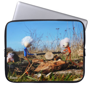 Fubby's die stam van boom doorzagen. laptop sleeve