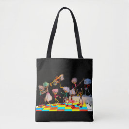 Fubby's in de disco, genieten van het uitgaan. tote bag