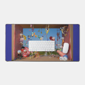 Fubby's in het Circus met allerlei acts.  Bureaumat (Keyboard & Muis)