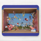 Fubby's in het Circus met allerlei acts.  Muismat (Voorkant)