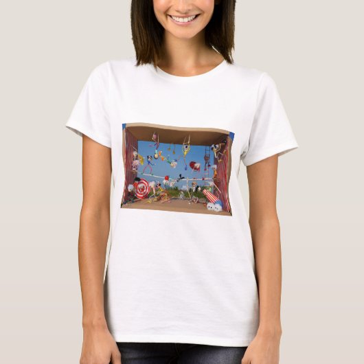 Fubby's in het Circus met allerlei acts.  T-shirt (Voorkant)