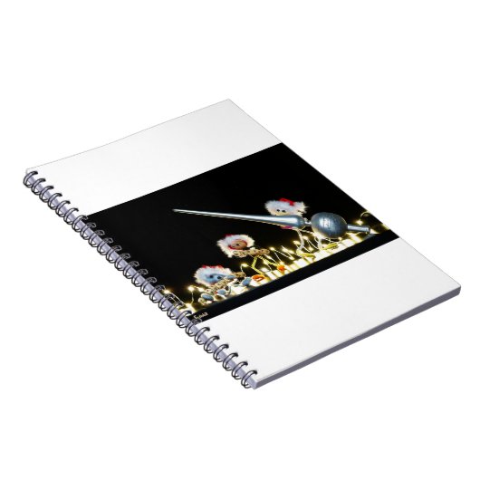 Fubby's in Kerstsfeer met Kerstdecoratie. Notitieboek (Rechterzijde)