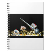 Fubby's in Kerstsfeer met Kerstdecoratie. Notitieboek (Voorkant)