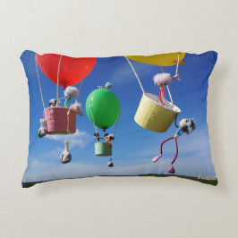 Fubby's in luchtballonnen die op avontuur gaan. accent kussen