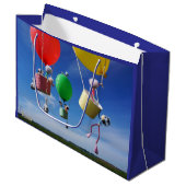 Fubby's in luchtballonnen die op avontuur gaan. groot cadeauzakje (Voorkant Gekanteld)