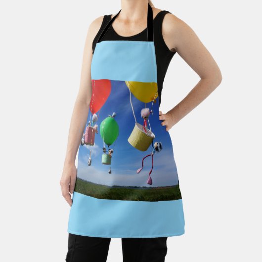 Fubby's in luchtballonnen die op avontuur gaan. schort (Insitu)