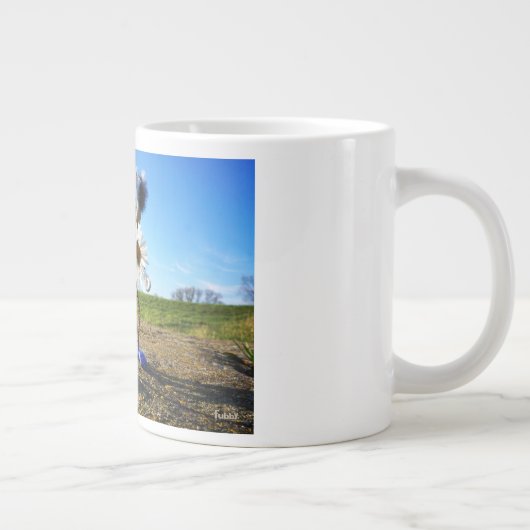 Fubby's in natuur met madeliefjes. grote koffiekop (Rechts)