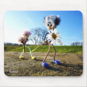 Fubby's in natuur met madeliefjes. muismat (Voorkant)