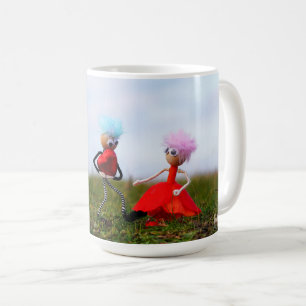Fubby's in romantische bui met liefdes hartjes. koffiemok