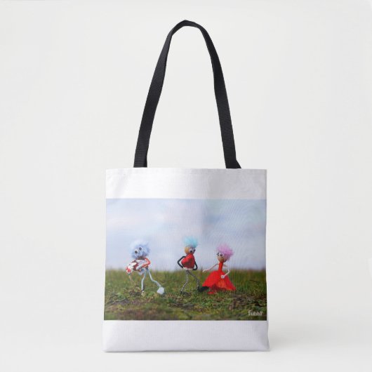 Fubby's in romantische bui met liefdes hartjes. tote bag (Voorkant)