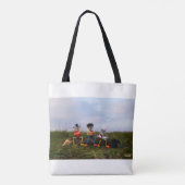 Fubby's in romantische bui met liefdes hartjes. tote bag (Achterkant)