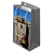 Fubby's in vogelhuisje met touwladder. klein cadeauzakje (Voorkant Gekanteld)