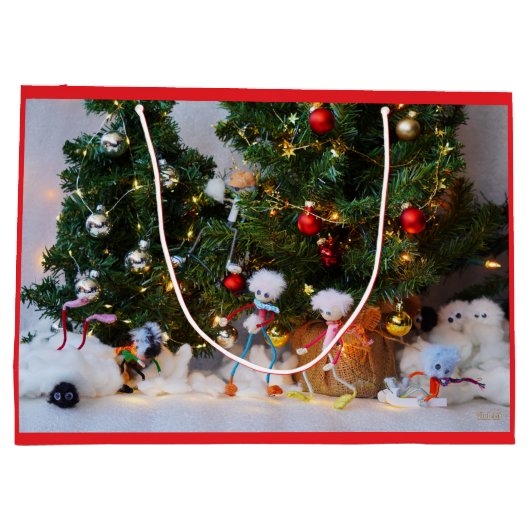 Fubby's in Winterwonderland. Groot Cadeauzakje (Achterkant)