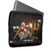 Fubby's met Jaarwisseling bij feestdagen. Laptop Sleeve (Voorkant Rechts)