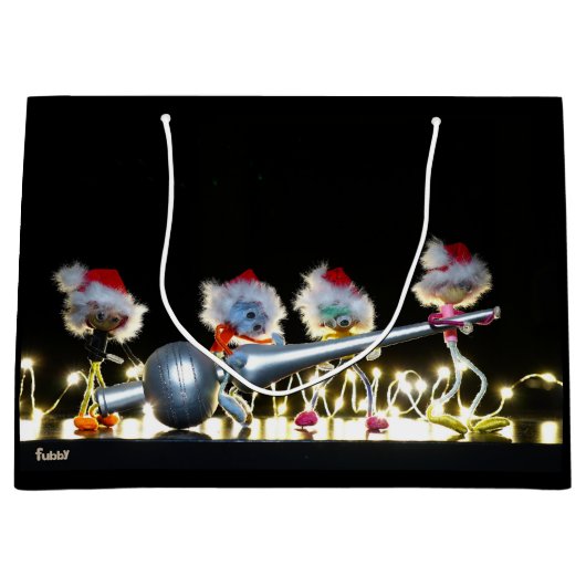 Fubby's met Kerstdecoratie in Kerstsfeer. Groot Cadeauzakje (Voorkant)