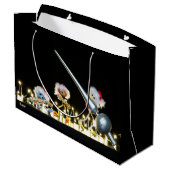 Fubby's met Kerstdecoratie in Kerstsfeer. Groot Cadeauzakje (Achterkant Gekanteld)