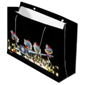 Fubby's met Kerstdecoratie in Kerstsfeer. Groot Cadeauzakje (Voorkant Gekanteld)