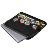 Fubby's met Kerstdecoratie in Kerstsfeer. Laptop Sleeve (Voorkant onderkant)