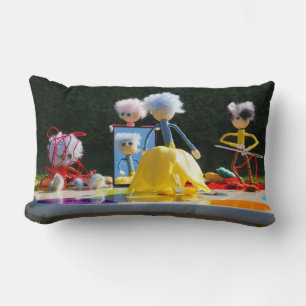 Fubby's met Tulpen jurk bij atelier. Kussen