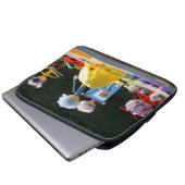 Fubby's met Tulpen jurk bij atelier. Laptop Sleeve (Voorkant onderkant)