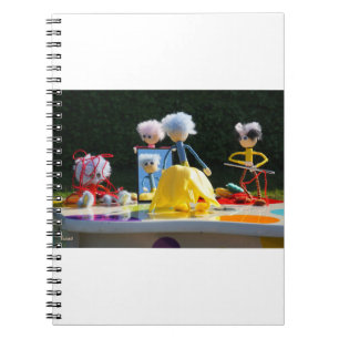 Fubby's met Tulpen jurk bij atelier. Notitieboek