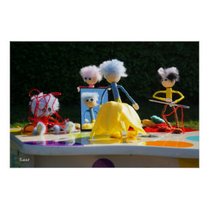 Fubby's met Tulpen jurk bij atelier. Perfect Poster