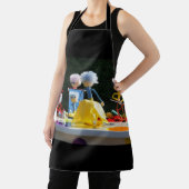 Fubby's met Tulpen jurk bij atelier. Schort (Insitu)