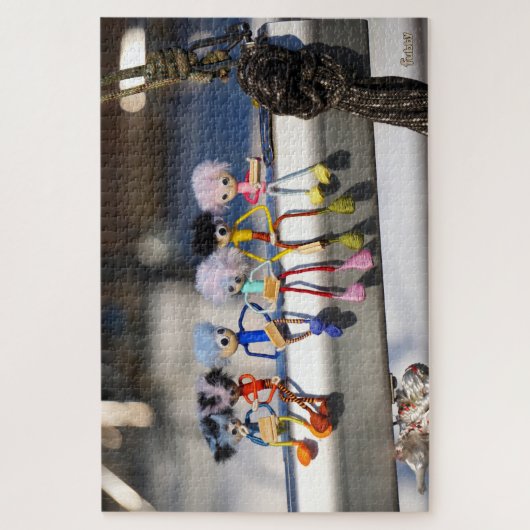 Fubby's 'New York construction workers' pose. Legpuzzel (Verticaal)