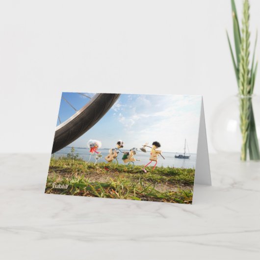 Fubby's onderweg naar avontuur. bedankkaart (Voorkant)