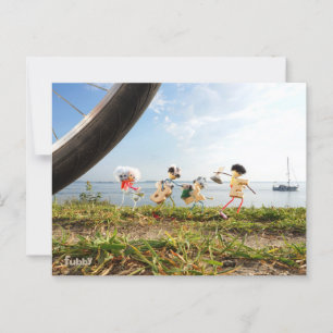 Fubby's onderweg naar avontuur. briefkaart